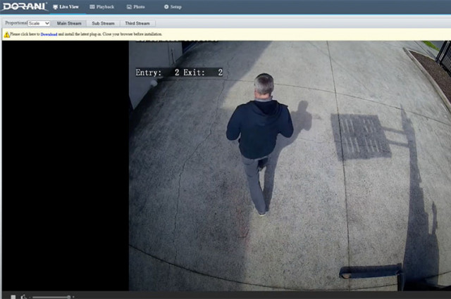 Setup People Counting on a Dorani CCTV