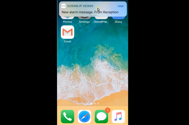 Turn on smart phone push notifications for a Dorani NVR