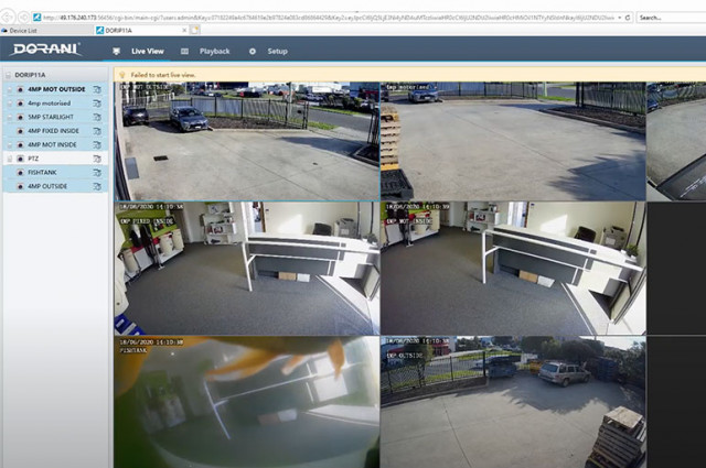 Dorani CCTV Star4Live device management tool